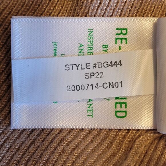 J Crew Dress Knit Maxi  Plunge Viscose Tan Large NWT - Picture 9 of 10